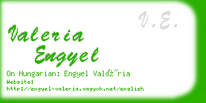 valeria engyel business card